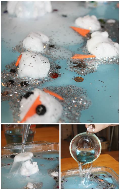 Winter Baking Soda Vinegar Experiment For Simple Kids Snowflake Science Experiments - Snowflake Science Experiments