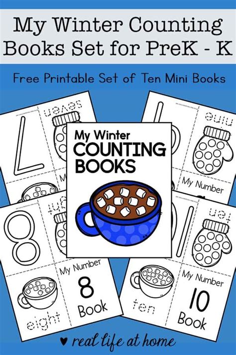 Winter Counting Books 10 Free Mini Books For Preschool Printable Books For Kindergarten - Preschool Printable Books For Kindergarten