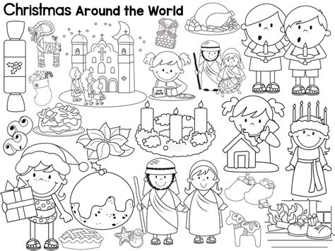 Winter Holidays Around The World Coloring Pages Amp Holidays Around The World Coloring Pages - Holidays Around The World Coloring Pages