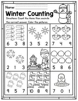Winter Kindergarten Worksheets January Made By Teachers Kindergarten Winter Worksheet - Kindergarten Winter Worksheet