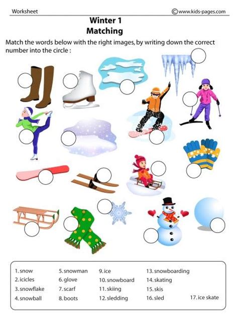 Winter Learnenglish Kids Winter Activities Worksheet - Winter Activities Worksheet