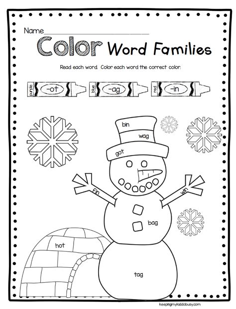 Winter Math And Phonics Worksheets January Activities No Blending Phonemes Worksheet Second Grade - Blending Phonemes Worksheet Second Grade