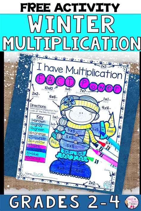 Winter Math Fact Resources For The Elementary Classroom Winter Multiplication Worksheet - Winter Multiplication Worksheet