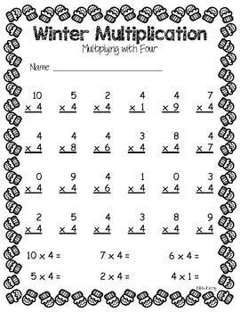 Winter Multiplication Worksheet   Browse Printable Multi Digit Multiplication Winter Worksheets - Winter Multiplication Worksheet