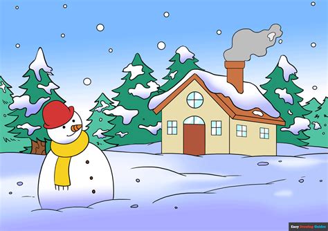 Winter Pictures To Draw