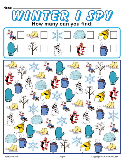 Winter Worksheets For Elementary Students Winter Activities Worksheet - Winter Activities Worksheet