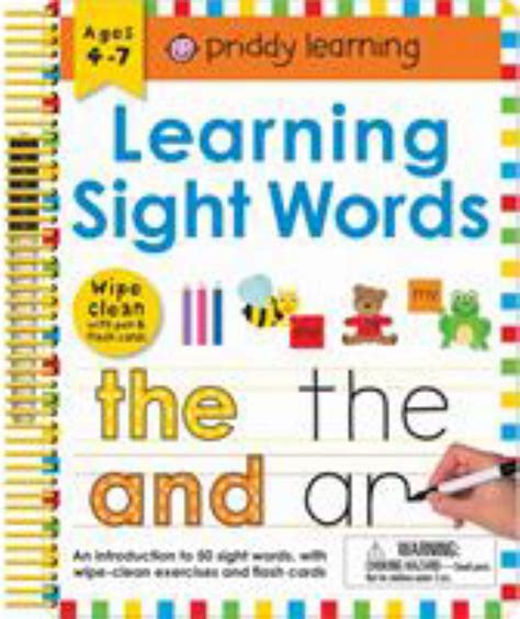 Wipe Clean: Learning Sight Words: Includes A Wipe Clean Pen And Flash Cards! ( Wipe Clean Learning Books)