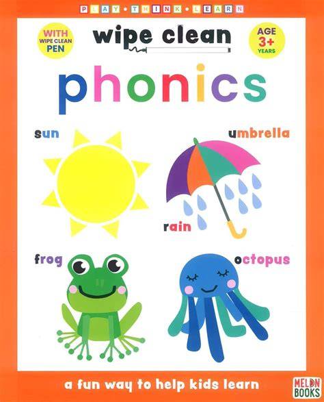 wipe clean phonics per la scuola elementare