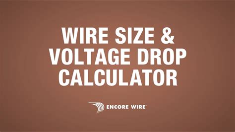 Wire Current Drop Calculator
