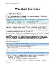 wireshark exercises solutions