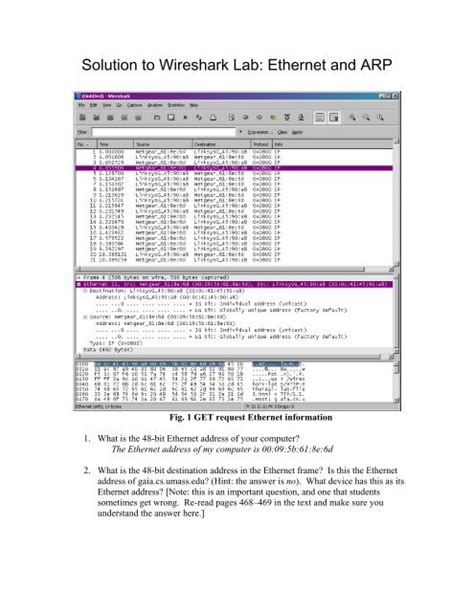wireshark lab ethernet and arp solution