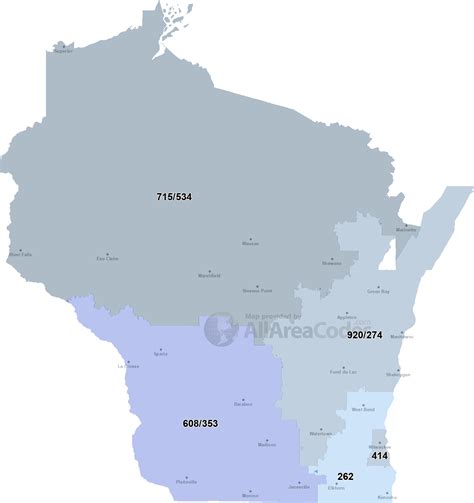 wisconsin phone code