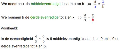 wiskunde evenredigheid