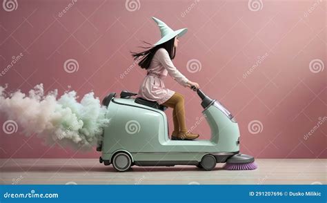 Witch On A Vacuum