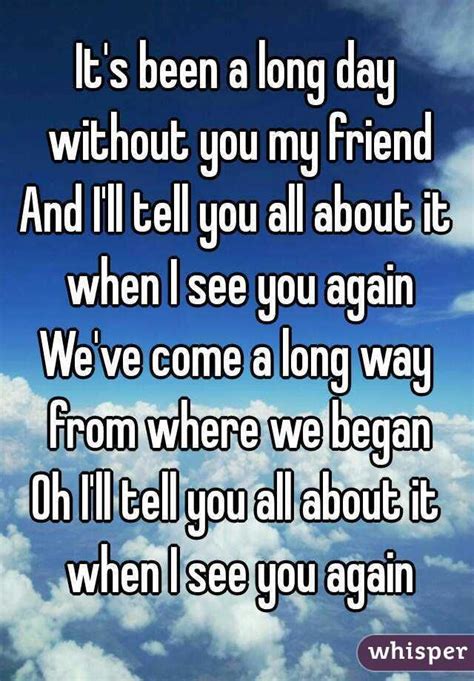 Without You My Friend Lyrics