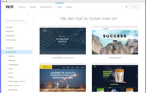 wix hemsida
