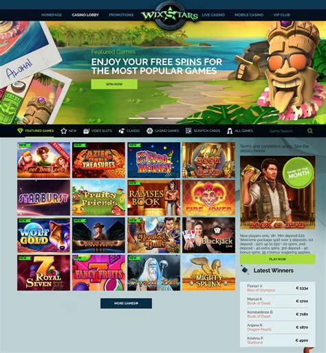 wixstars casino 50 free spins Top deutsche Casinos