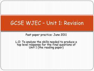 wjec bs3 june 2011 mark scheme