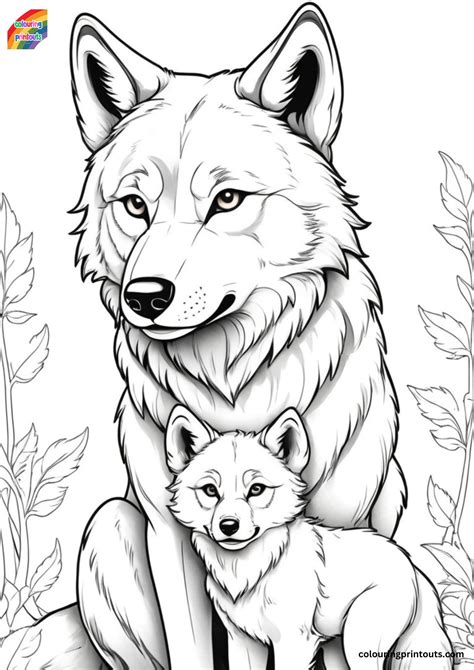 wolf coloring pages