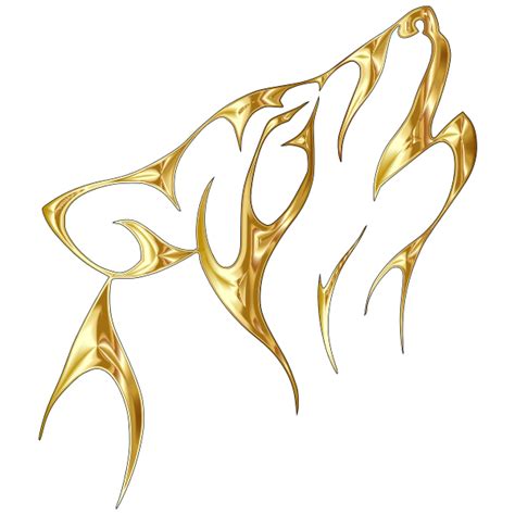 wolf gold png