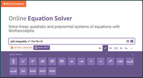 Wolf Math Equation Solver