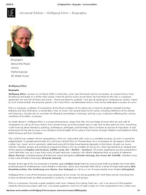 wolfgang rihm biography