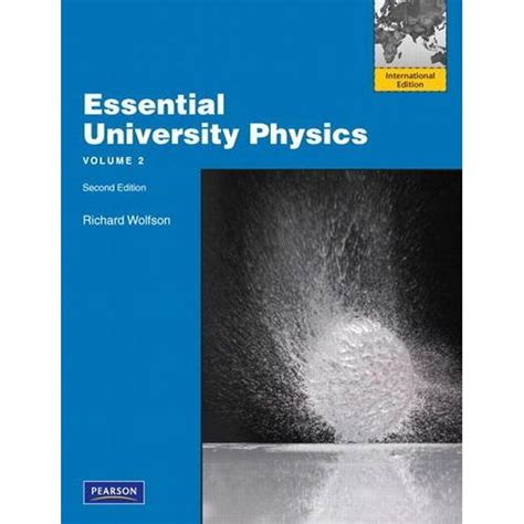 Wolfson Essential University Physics 2nd Solutions Manual