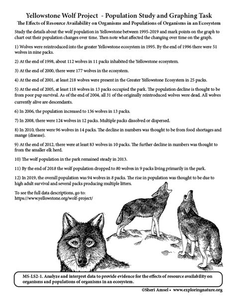 Wolves In Yellowstone Student Worksheet Answers Wolves Of Yellowstone Worksheet - Wolves Of Yellowstone Worksheet