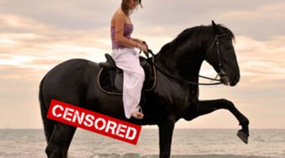 Women Riding Horse Naked