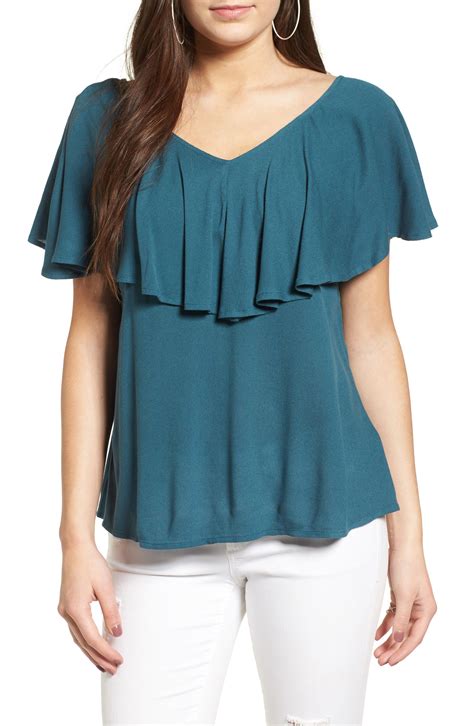 women ruffle tops Nordstrom