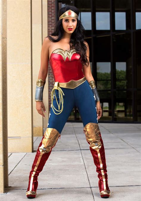 Full Classic Lynda Carter Season 2 Wonder Woman Costume: Emblem Corset Belt  Tiara Cuffs and Your Choice of Bottoms WITH Cape 