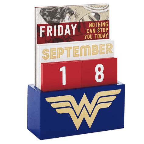 Read Online Wonder Woman Pink Steel Perpetual Wall Calendar 