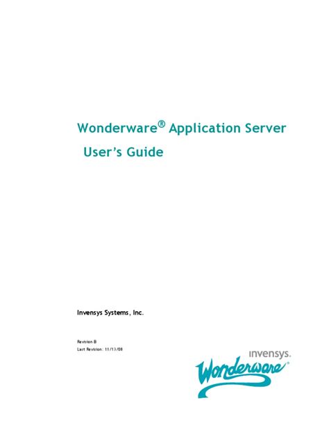 Wonderware Application Server User Guide