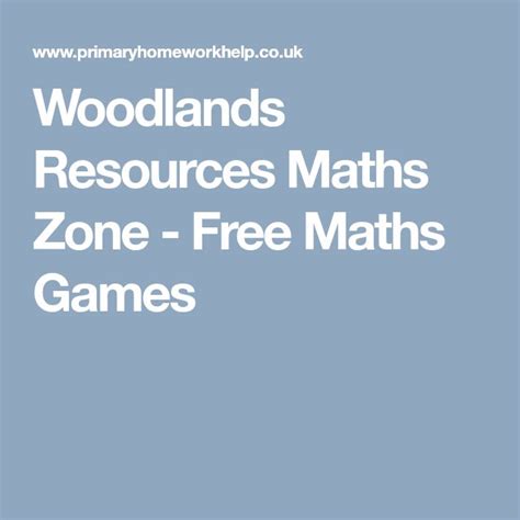 Woodlands Resources Maths Zone Free Maths Games Math Interactive - Math Interactive