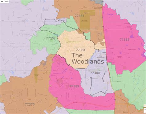 Woodlands Zip Code