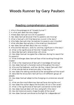 Read Online Woods Runner Comprehension Question 
