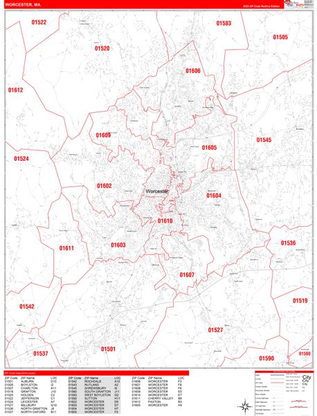 worcester massachusetts zip code