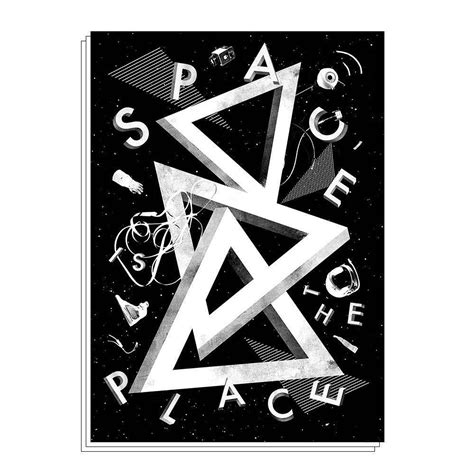 word Space⠀ by Christopher Glass⠀ .⠀⠀ .⠀⠀ .⠀⠀ poster design space