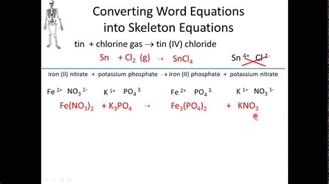 Word And Skeleton Equations Youtube Writing Skeleton Equations - Writing Skeleton Equations