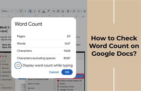 word counter on google docs