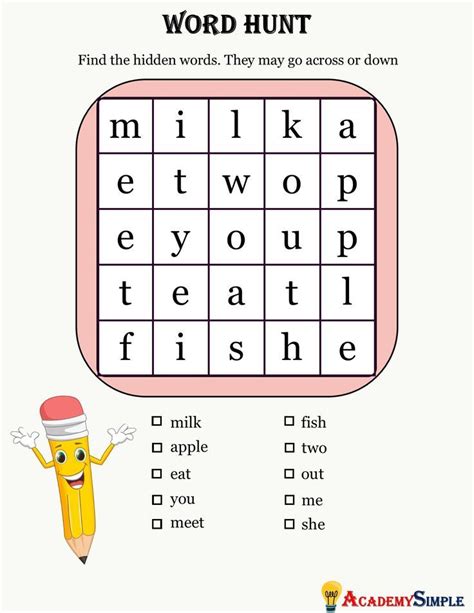 Word Hunt Puzzle