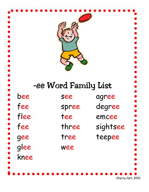 Word List Activities E E Words Spellzone E For Words For Kids - E For Words For Kids