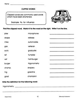 Word Origins Worksheets Blends Clipped Words Acronyms Tpt Word Origins Worksheet - Word Origins Worksheet