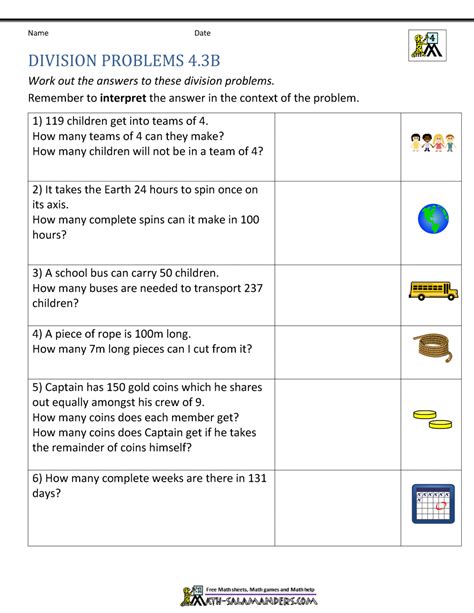 word problems on multiplication and division for class 4 Archives