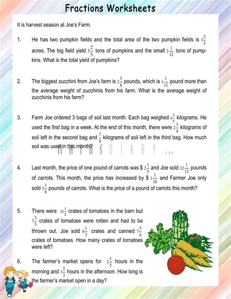 Word Problems With Fractions Examples Amp Solutions Fractions Words - Fractions Words