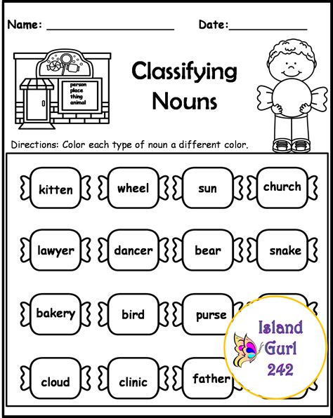 Word Search Different Kinds Of Nouns Worksheet Twinkl Kinds Of Nouns Worksheet - Kinds Of Nouns Worksheet
