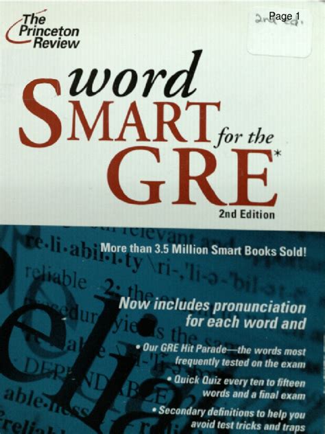 word smart gre pdf
