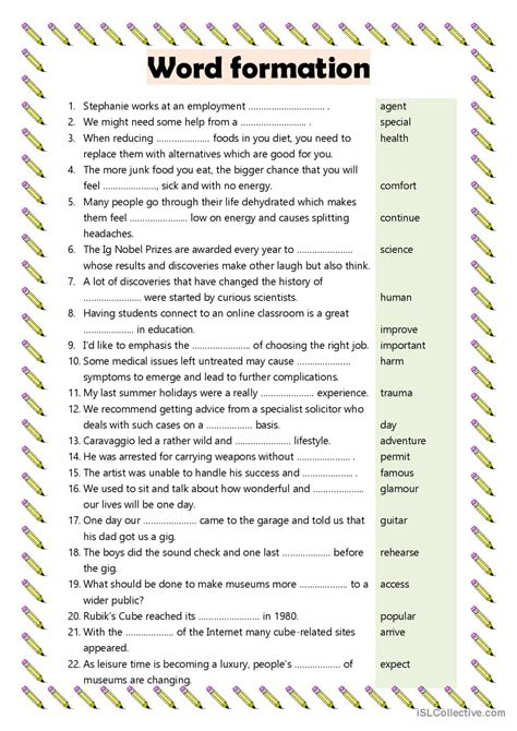 Full Download Word Formation With Answers 