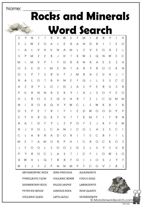 Read Word Search Answers For Minerals And Rocks 