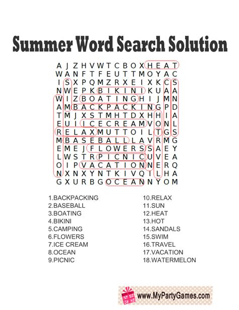 Read Word Search Puzzles And Answers Key 